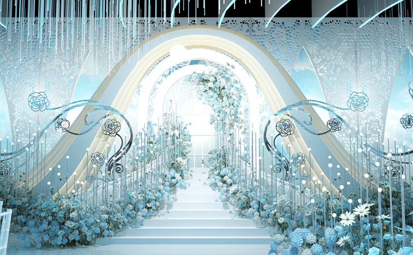 济宁釡香烙馍村水晶厅效果展示